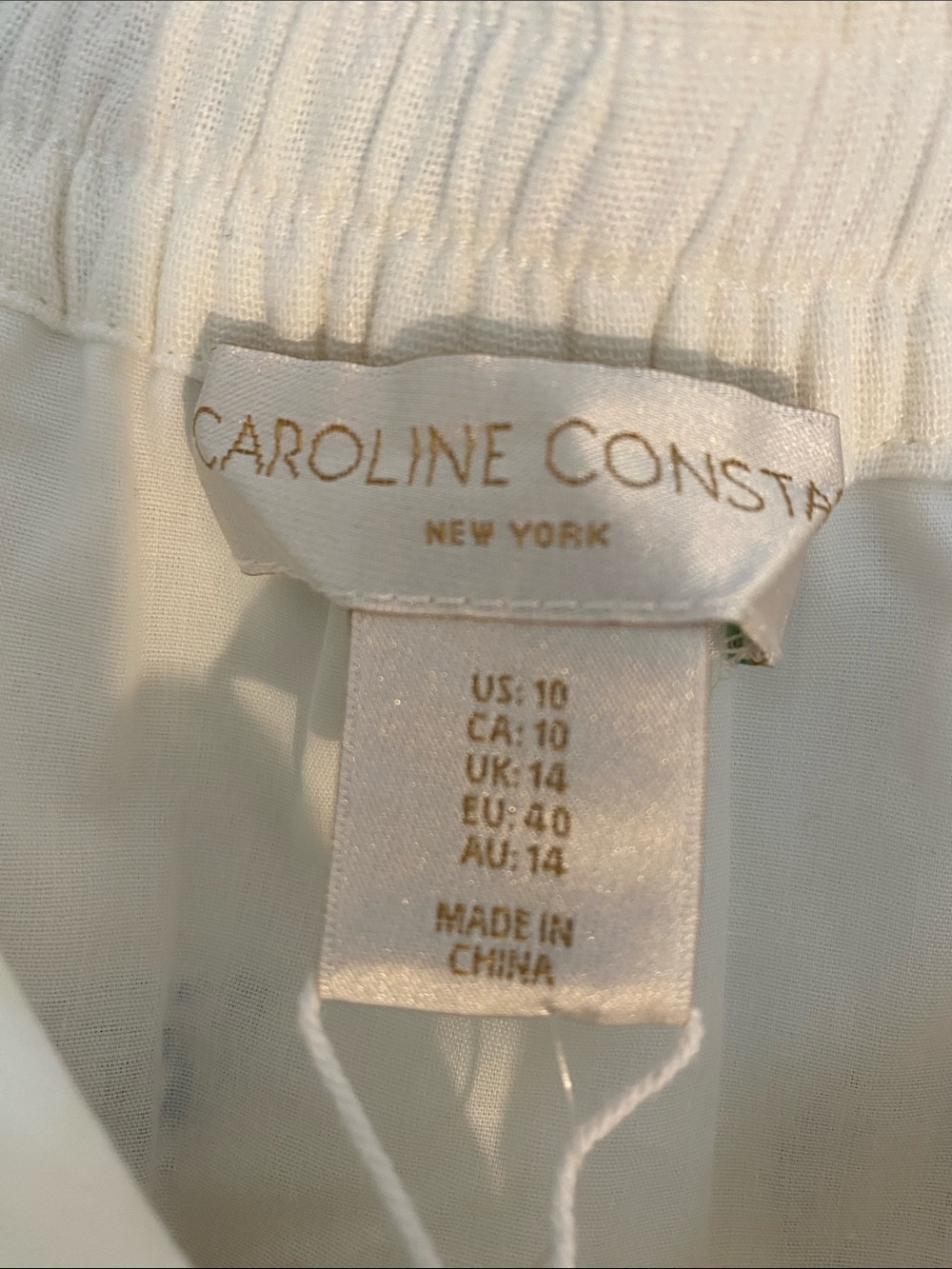 Caroline Constas Cream Linen Maxi Skirt with Multicolor Embroidery - Picture 9 of 11